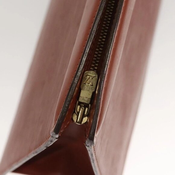 LOUIS VUITTON Epi Trousse Crete Pouch Brown - Picture 5 of 14